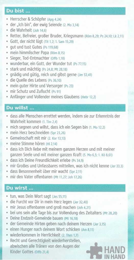 Gebetsliste
